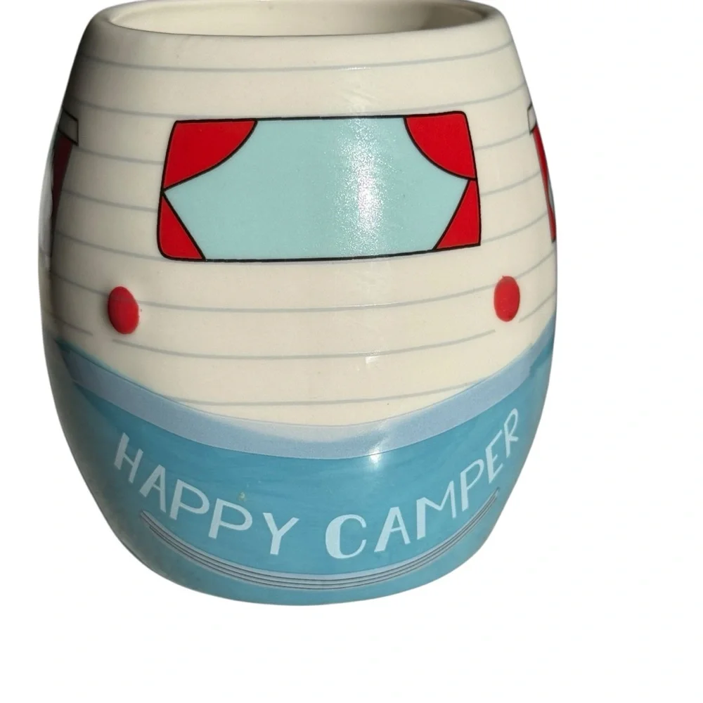 BASS PRO SHOPS HAPPY CAMPER CERAMIC MUG – 16 OZ CAMPER VAN DESIGN